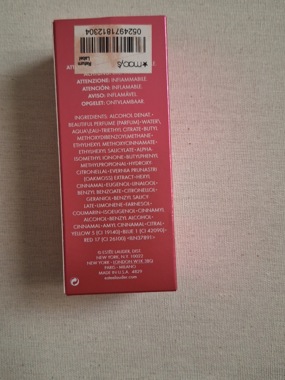 Estee Lauder Beautiful Pink and Gold Boxed Fragrance - Picture 2 of 3